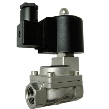 2/2 Way KLS Series Stainless Steel High Pressure Temperature Pilot Piston Type 110V Air Solenoid Valve